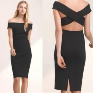 Aritzia Talula Gray Varndell off-the-shoulder Midi Dress